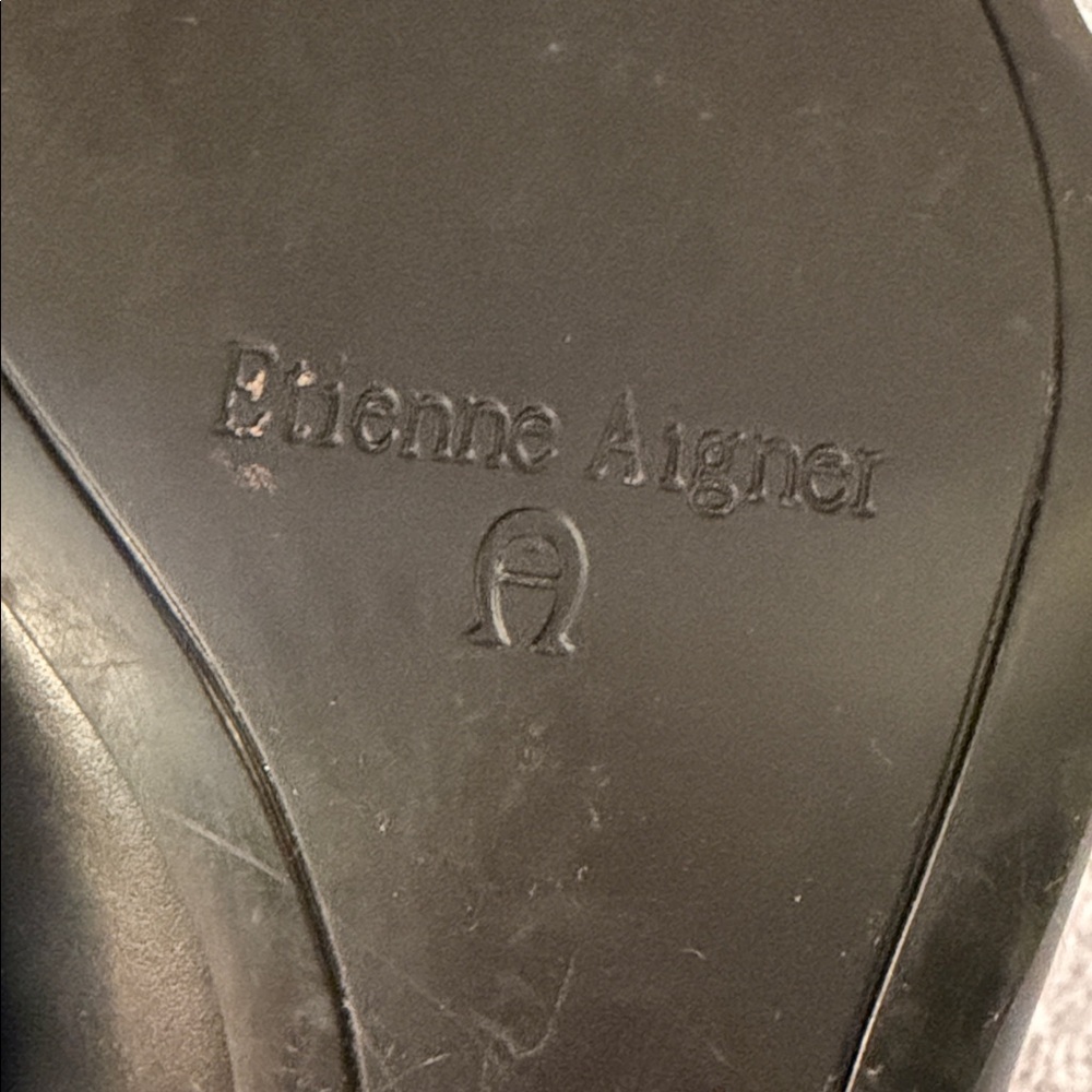 NWT VTG Etienne Aigner Orah Leather Tassel Kitten-Heel Pumps 90s Y2K Office - Picture 11 of 14